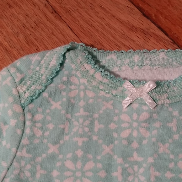 Carter's Newborn Onesie Bundle Aquamarine & Pink - Picture 12 of 14